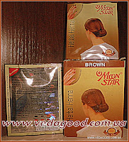 Купить Коричневая, травяная хна (Braun), Мун Cтар,  для волос и ногтей, 60 г. (6 пакетиков по 10г.)