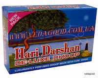 Купить Благовоние безосновное Hari Darshan De - Luxe Dhoop с пряным ароматом, мягкое благовоние в виде пластилина, 20 палочек