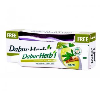 Купить Зубная паста Дабур НИМ, Dabur Herb'l Neem, 150 г. + зубная щетка