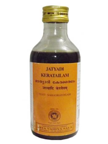 Купить Джатьяди Кера Тайлам, Arya Vaidya Sala/Kottakkal Jatyadi Kera Tailam масло для плохо заживающих ран 200 мл