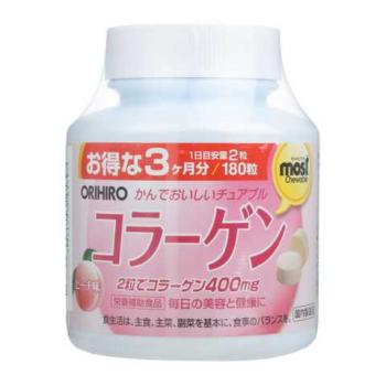 Купить Коллаген Orihiro жевательный c аминокислотами и витаминами со вкусом персика