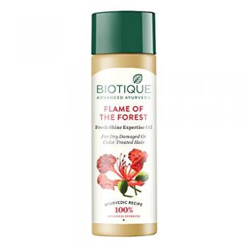 Купить Масло для восстановления волос Биотик Лесное пламя, Biotique Bio Flame Of The Forest Fresh Shine Expertise Oil, 120 мл.