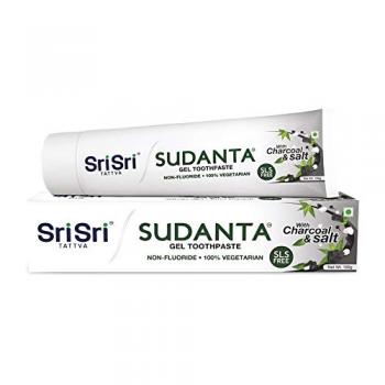 Купить Зубная паста-гель с углем и солью Суданта Шри Таттва, Sri Sri Tattva Sudanta Gel Tooth Paste With Charcoal & Salt 100 г