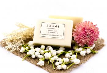 Купить Натуральное аюрведическое Мыло Кхади Жасмин,  Khadi Jasmine soap, 125 г.