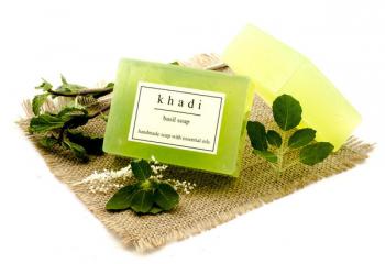 Купить Натуральное аюрведическое Мыло Кхади Ветивер, Khadi Khus soap, 125 г.