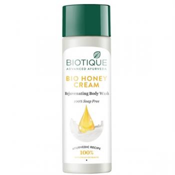 Купить Восстанавливающий гель для душа Биотик Мед-Сливки,  Biotique Bio Honey Cream Rejuvenating Body Wash, 190 мл.