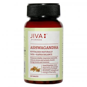 Купить Ашваганда Джива, Ashwagandha Jiva Ayurveda, 120 таб.