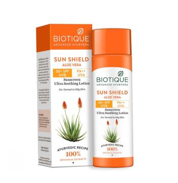 Купить Лосьон для тела солнцезащитный Биотик Алоэ Вера SPF 30 Biotique Bio Aloe Vera Body Sun Lotion 120 мл.