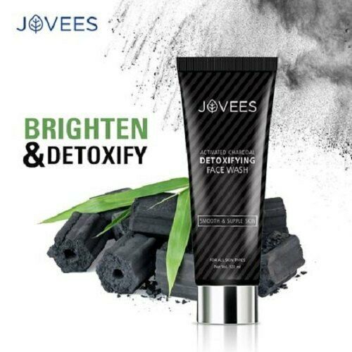 Купити Гель для вмивання Активоване вугілля, Джовіс, Jovees Face Wash Activated charcoal detoxifying, 120 г.