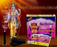 Купить Благовония Хари Даршан 4 в 1 Hari Darshan Four in One,  16 палочек