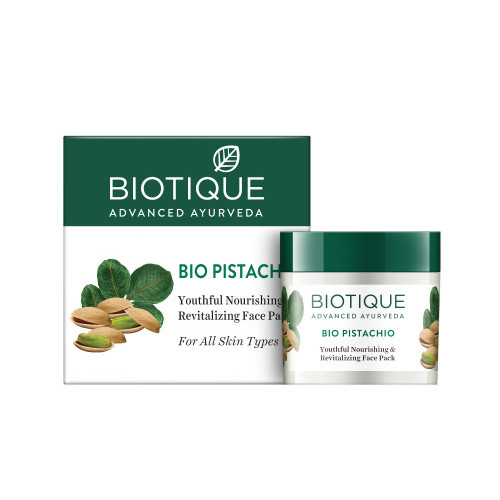 Купить Маска для лица омолаживающая Биотик Фисташки,  Biotique, Bio Pistachio Face Pack, 50 г.