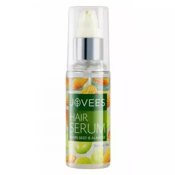 Купить Сыворотка для волос Джовис, Виноград - Миндаль, Jovees Hair Serum, Grape Seed-Almond 60 мл