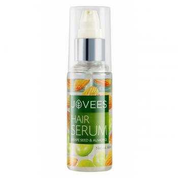Купить Сыворотка для волос Джовис, Виноград - Миндаль, Jovees Hair Serum, Grape Seed-Almond 60 мл