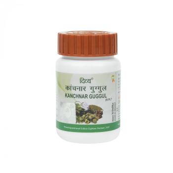 Купить Канчнар гуггул Дивья Патанджали, Kanchnar Guggulu Divya Patanjali 80 таб